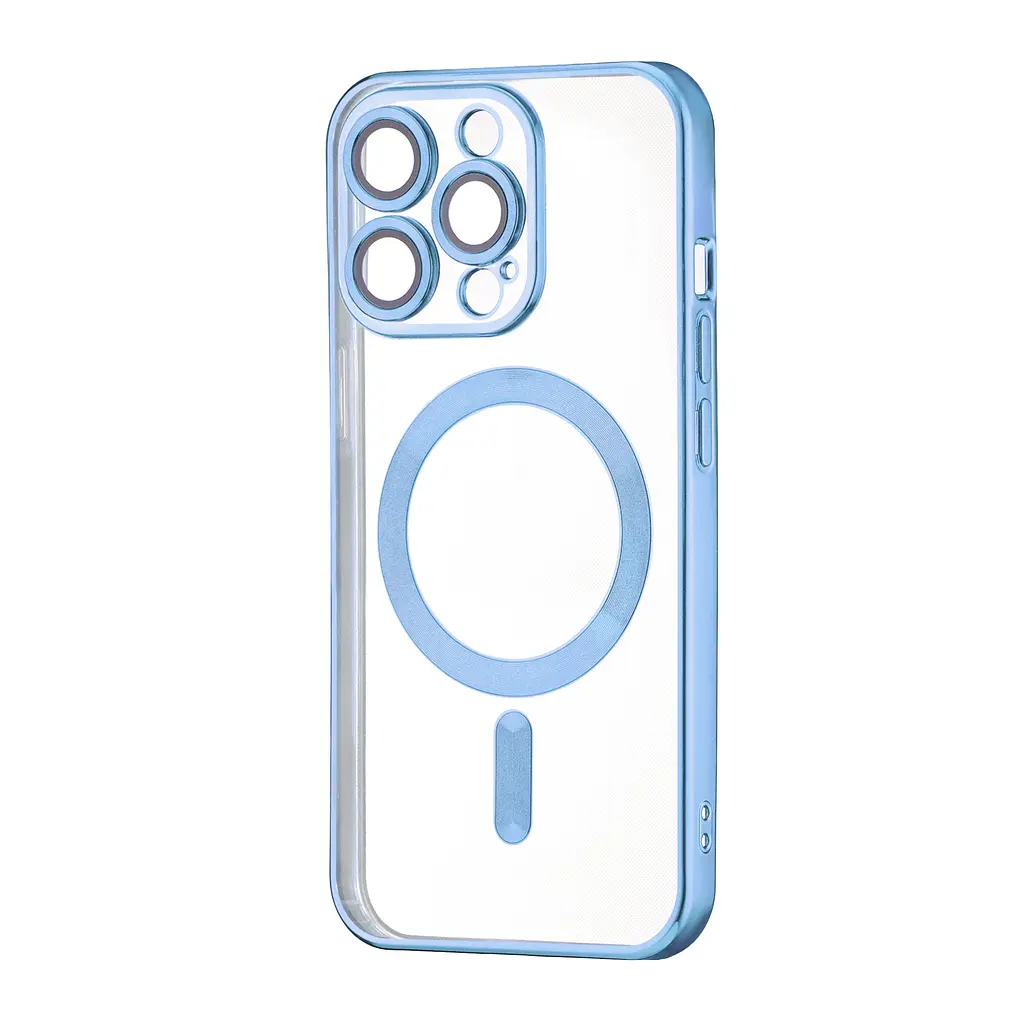 Чохол Ductil Metallic Edge with MagSafe (Protected Camera & Lens) iPhone 14 Pro Light Blue