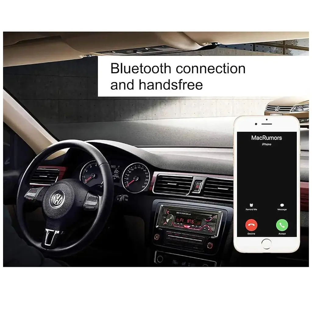 Автомагнітола RGB Technology 5258BT F-157 Bluetooth USB TF AUX Радіо 60Wx4, 7 кольорів підсвічування чорна - фото 9