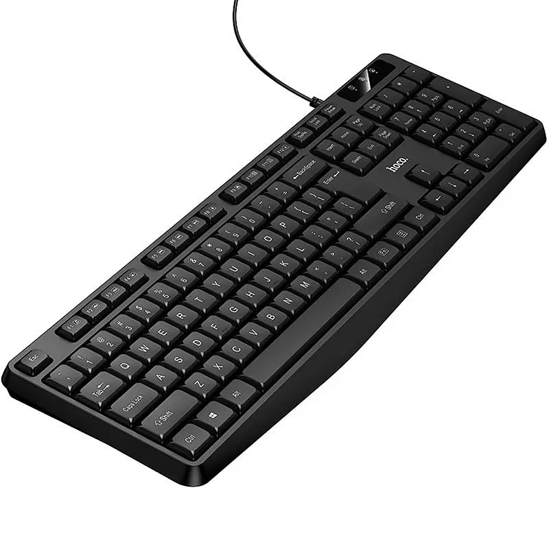 Клавиатура проводная Hoco GM60 Cool (English Version) Black - фото 4