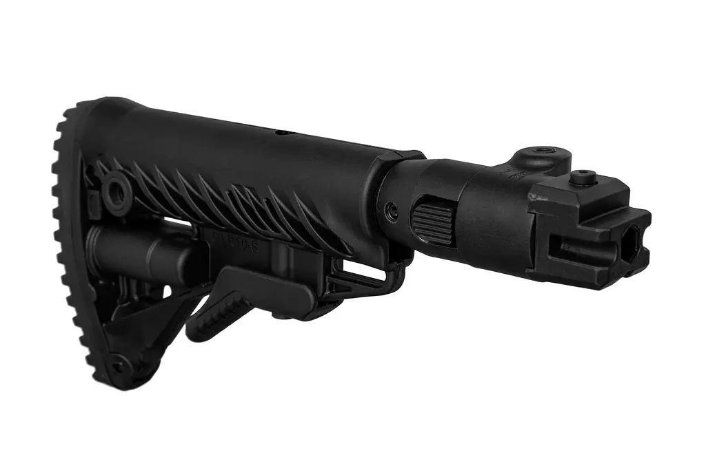 Приклад телескопический Fab Defense M4 для AK 47 полимер черный - фото 5