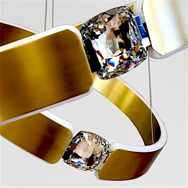 Led люстра кільця Art BX5001/40+60 GD - фото 3