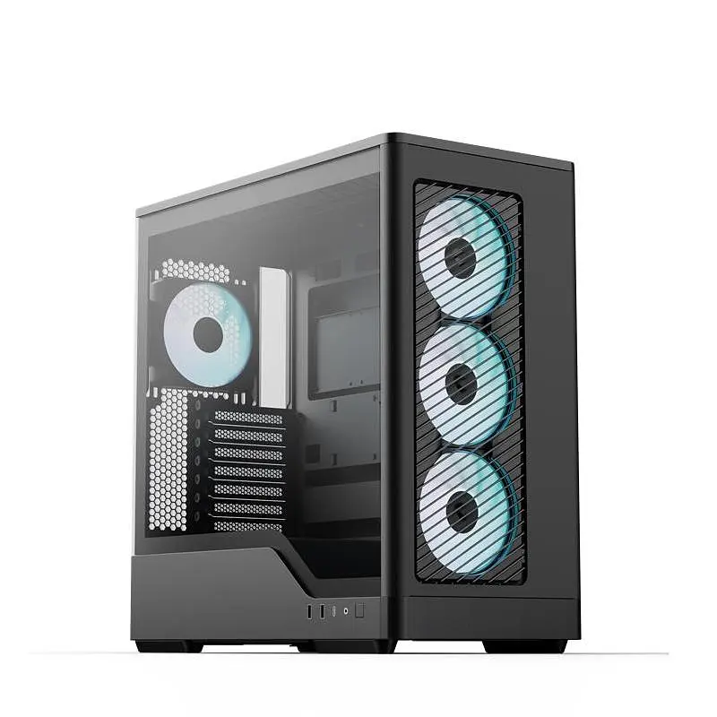 Корпус Aerocool D520A-BK-v1 Black (ACCM-DS05143.11) - фото 9