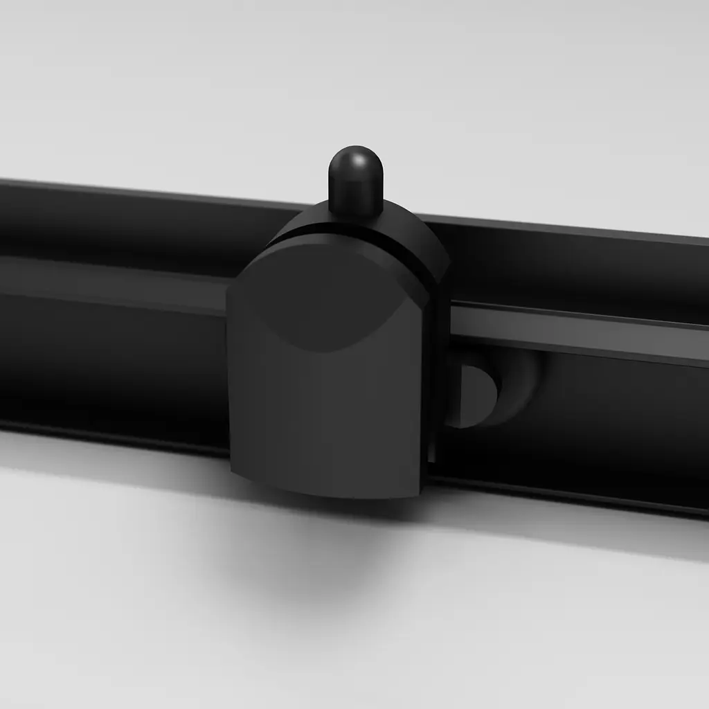 Душове огородження Square Slide AM.PM Gem 120×80 см, прозоре скло, чорний матовий профіль W90UG-403-120280-BT - фото 4