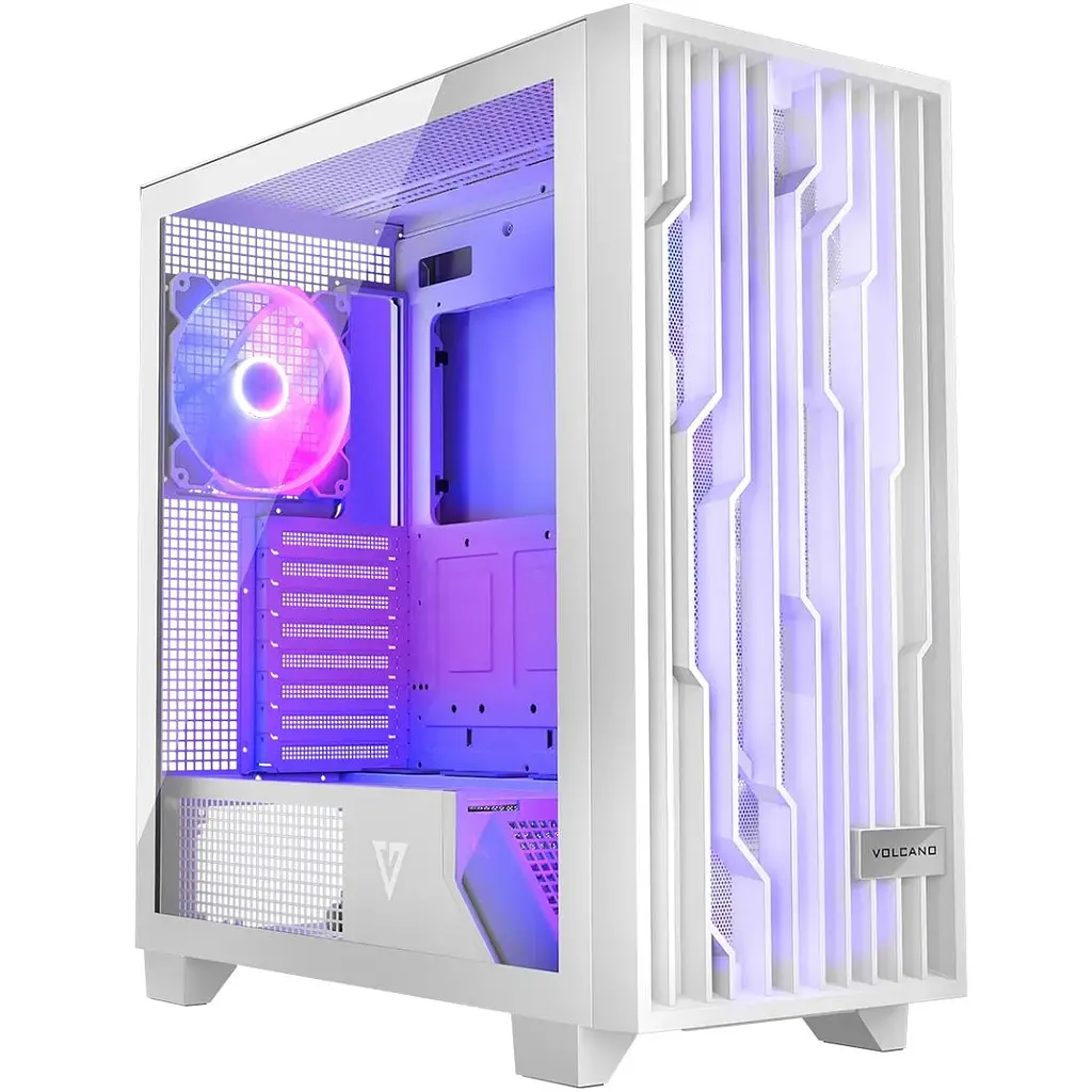Корпус Modecom VOLCANO PERUN APEX ARGB MIDI WHITE 4x140 мм fans USB 3.0x2+TYPE-C без БЖ ATX (AT-PERUN-4F-ARGB-20-00000) - фото 9