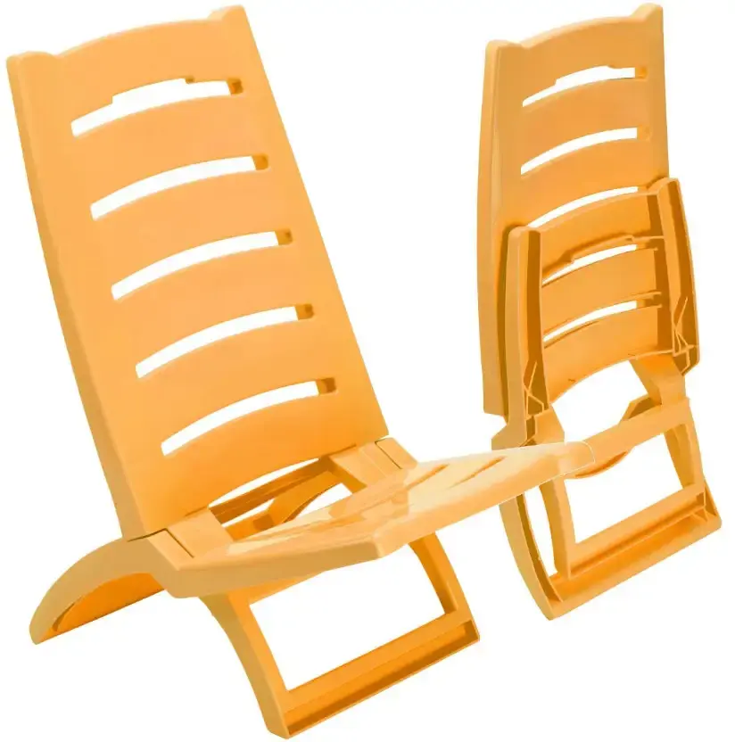 Кресло-шезлонг из пластика Adriatic 37.5х65 см желтый (8002936289025) - фото 5