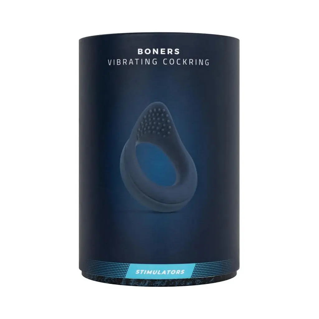 Віброкільце Boners Vibrating Cock Ring, 8.5 см (синій) - фото 11