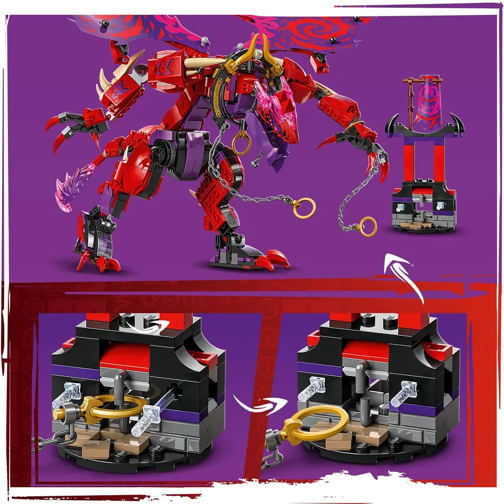 Конструктор LEGO Ninjago Громовержець Дракон Хаосу 668 деталей (71832) - фото 4