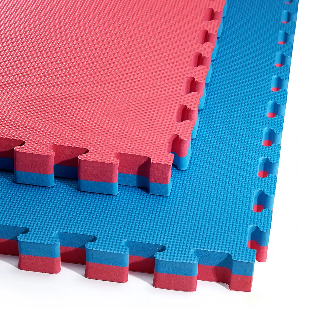 Мат-пазл (ласточкин хвіст) 4FIZJO Mat Puzzle EVA 100 x 100 x 4 cм Blue/Red 4FJ0169 (P-5907739310668) - фото 2
