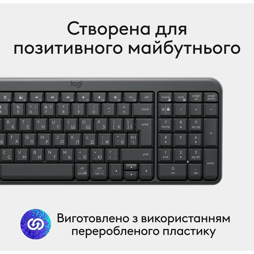 Клавіатура Logitech K250 Graphite (920-013822) [141505] - фото 3
