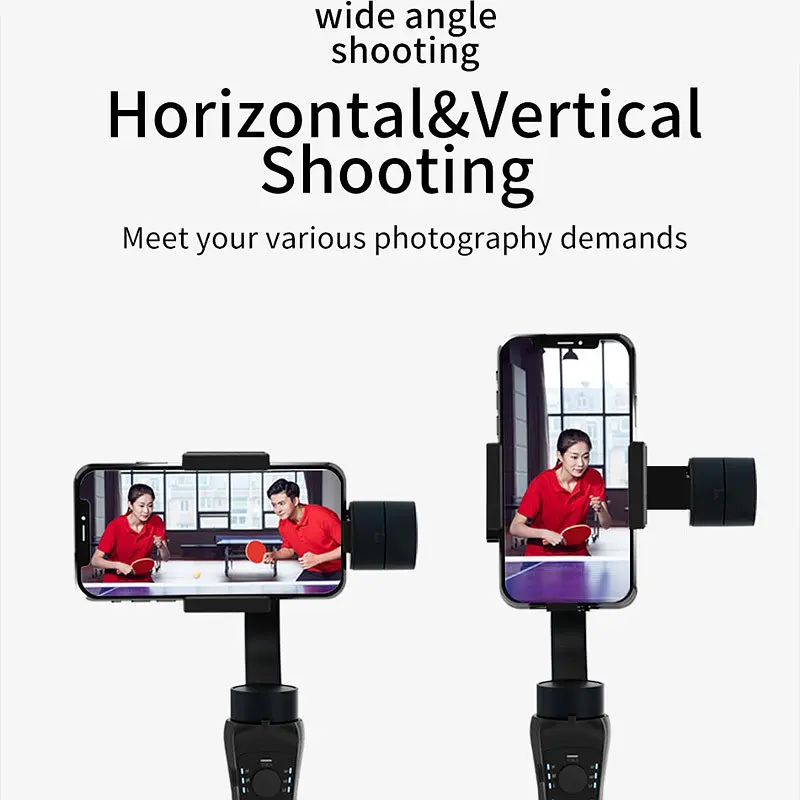 Стабілізатор WIWU S5B Three-Axis Motorized Gimba Stabilizer Black - фото 2