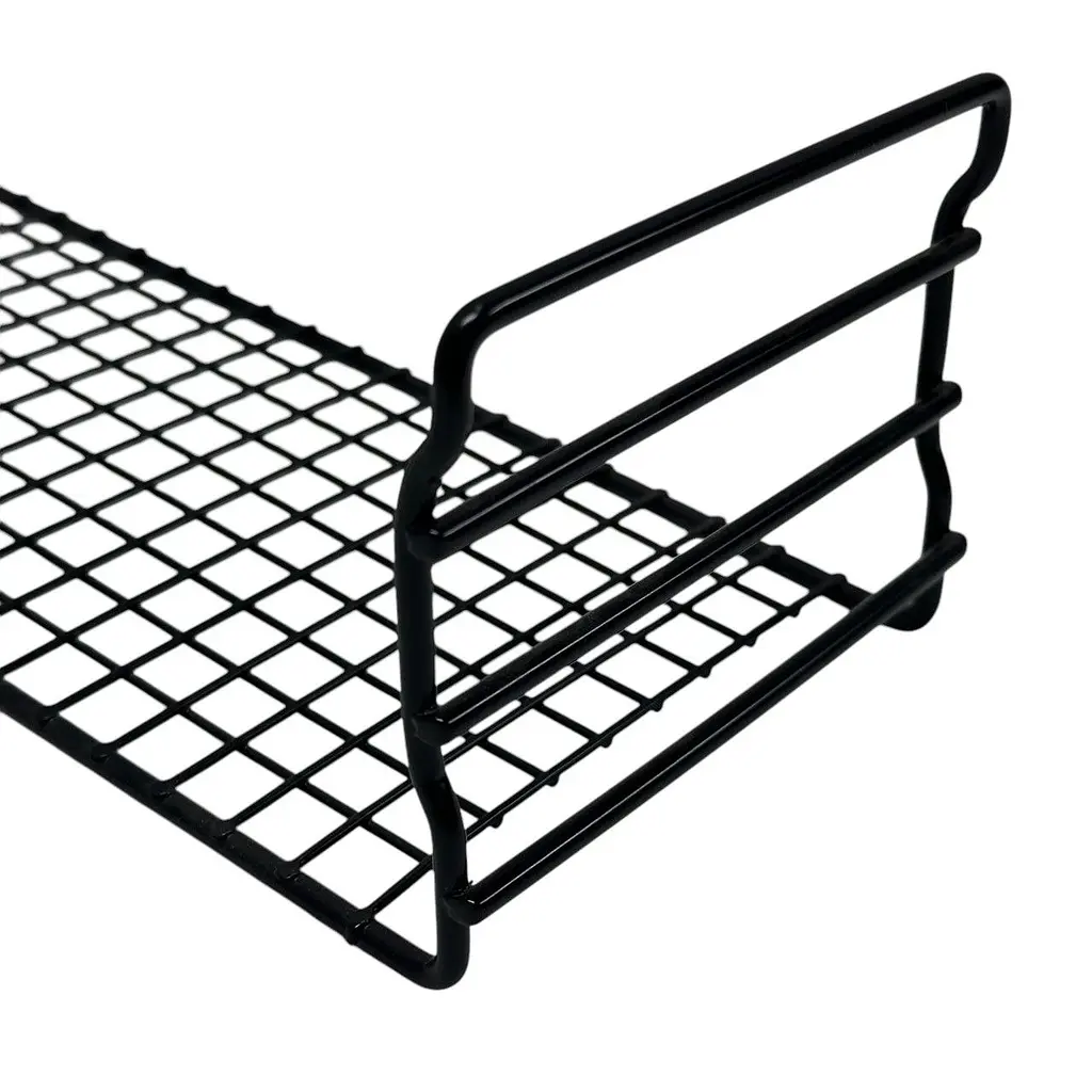 Полиця для взуття IKEA чорна металева підставка з регульованим нахилом 11х19х27 см - фото 3