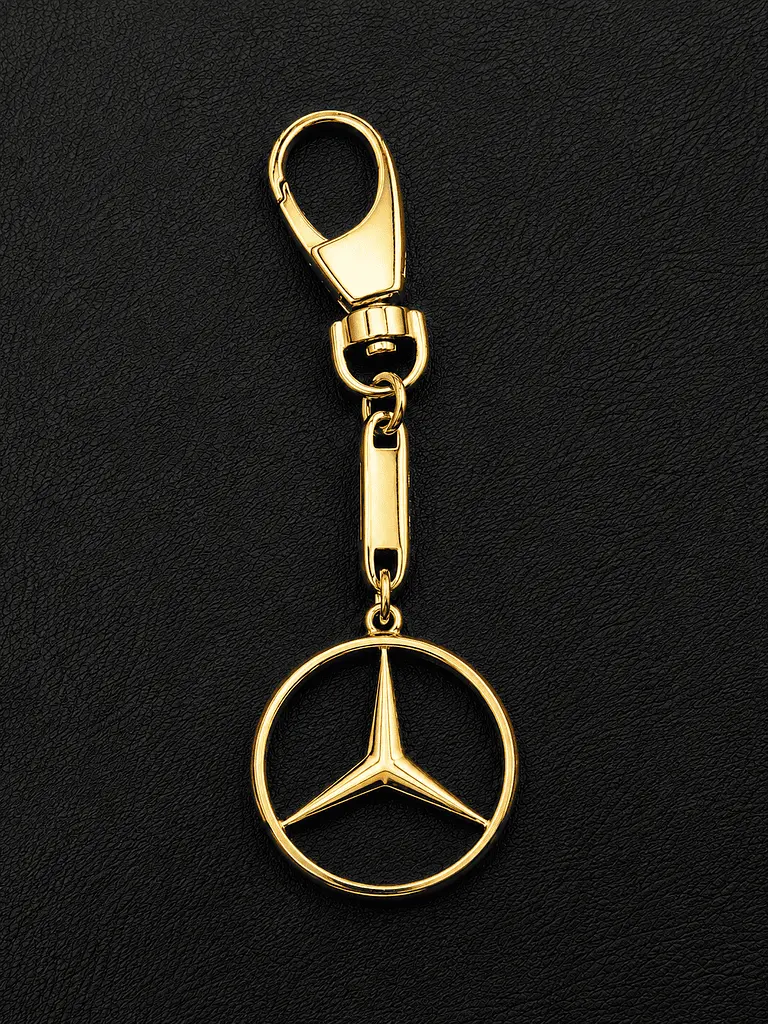 Брелок з жовтого золота Mercedes (Мерседес) (з9003) - фото 2