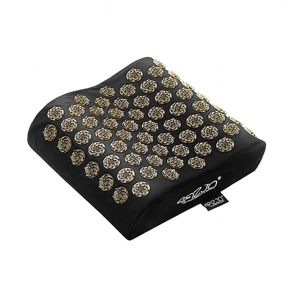 Килимок акупунктурний 4FIZJO Eco Mat XL Аплікатор Кузнєцова з подушкою 110 x 42 см 4FJ0383 Black/Gold (P-5907739313843) - фото 4