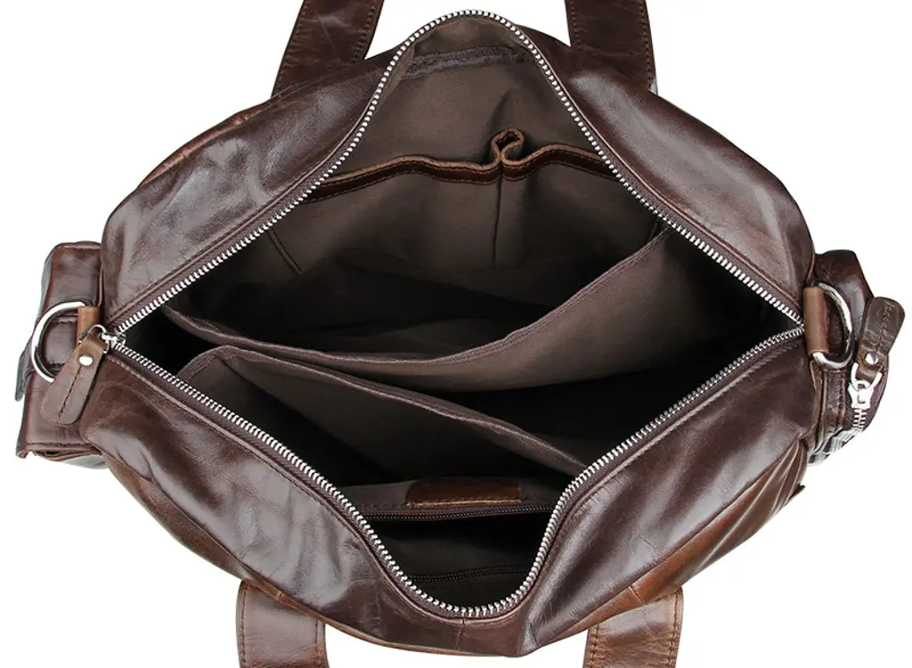 Сумка кожаная мужская Vintage 38х30,5х10 см sum0012432 - фото 10