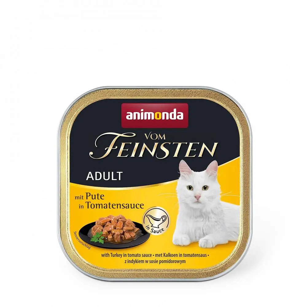 Вологий корм для кішок Animonda Vom Feinsten Adult with Turkey in Tomato sauce з індичкою в томатному соусі 100 г (арт.AM-83360)