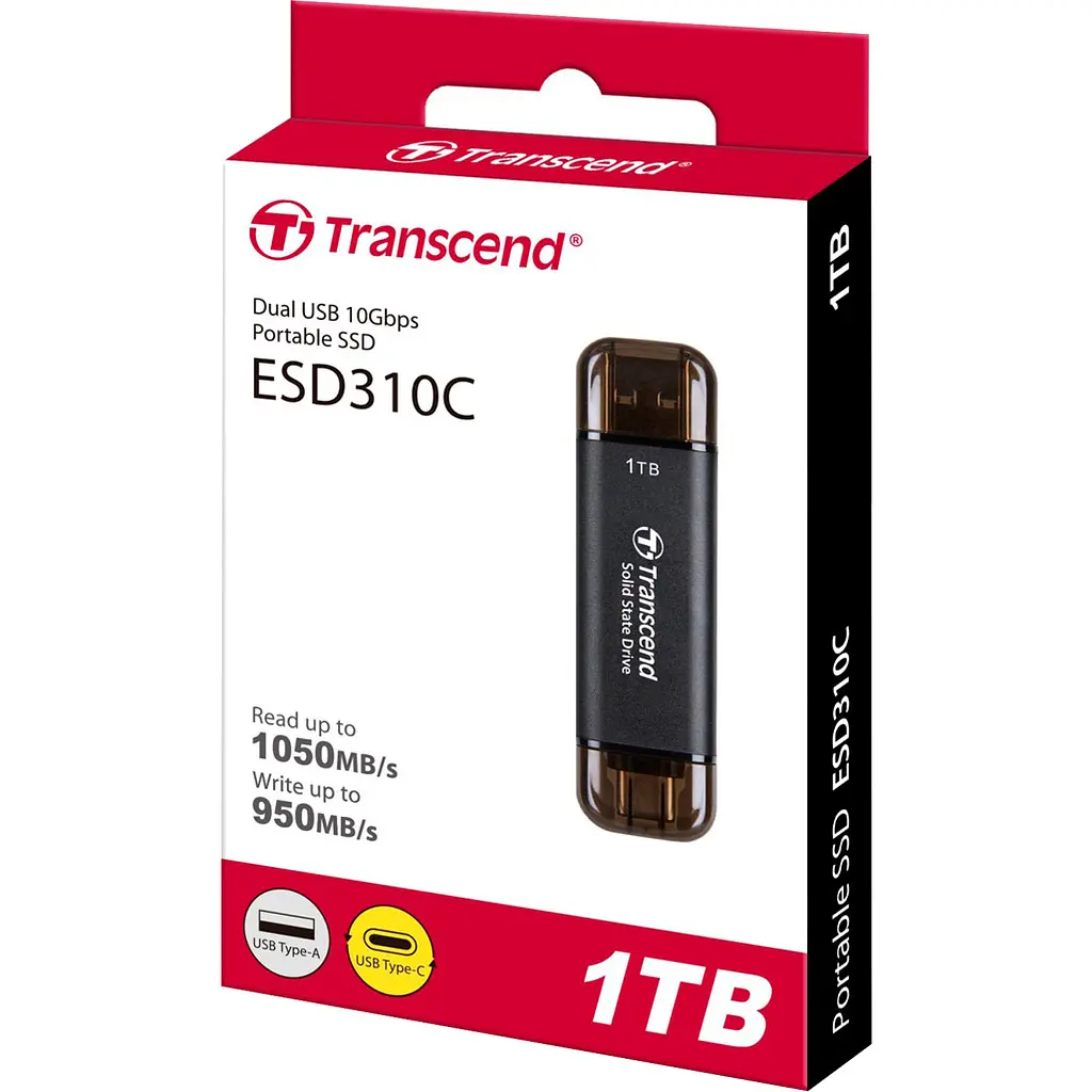 Зовнішній SSD накопичувач Transcend ESD310C 1TB (TS1TESD310C) [100270] - фото 4