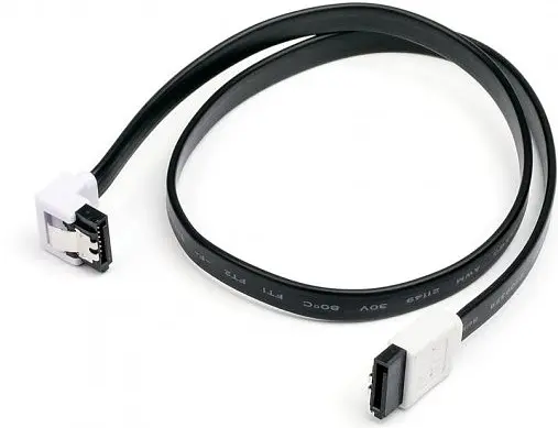 Кабель ATcom SATA III 0.5m із засувкою чорний (17126) - фото 2