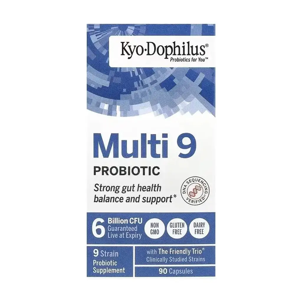 Вітамінно-мінеральний комплекс Kyolic Пробіотики мульти, 6 млрд КУО, Kyo-Dophilus, Multi 9 Probiotic, 6 Billion CFU (WAK-61049)