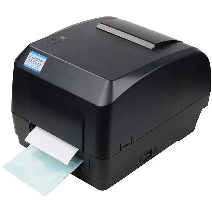 Принтер штрих-кодов Xprinter XP-H500B (термотрансфер, 127мм/с, лента 118мм, 203 DPI, USB, черный) - фото 4