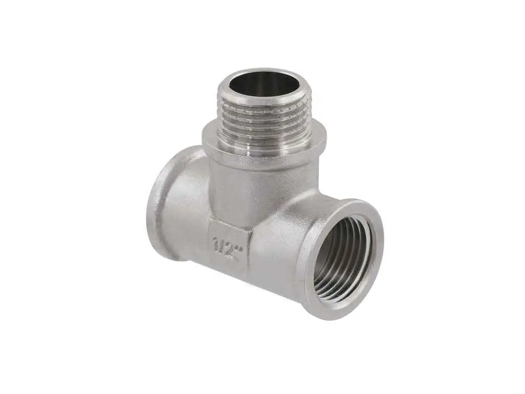 Трійник RAFTEC 1/2" ВЗВ, DN15, нікель, TVNV010101 - фото 3