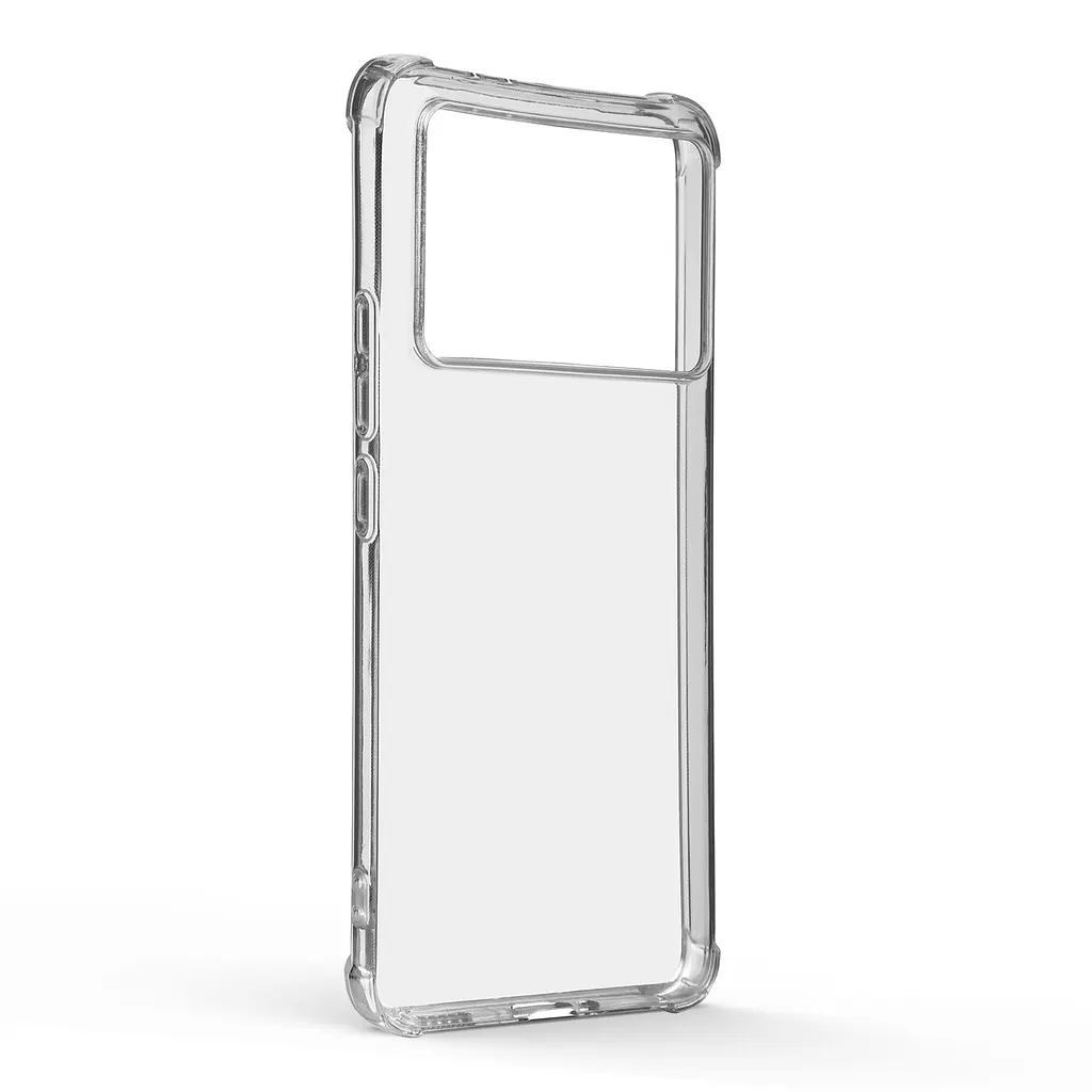 Прозрачный чехол для Xiaomi Poco F6 Pro с защитой камеры и усиленными бортами, тонкий, силиконовый, бесцветный, ударостойкий, противоударный бампер c закрытой камерой, ArmorStandart (ARM73537) - фото 2