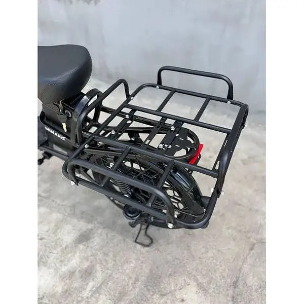 Електровелосипед Minako U20" 800W 60V 26Ah + вантажний посилений багажник чорний - фото 9