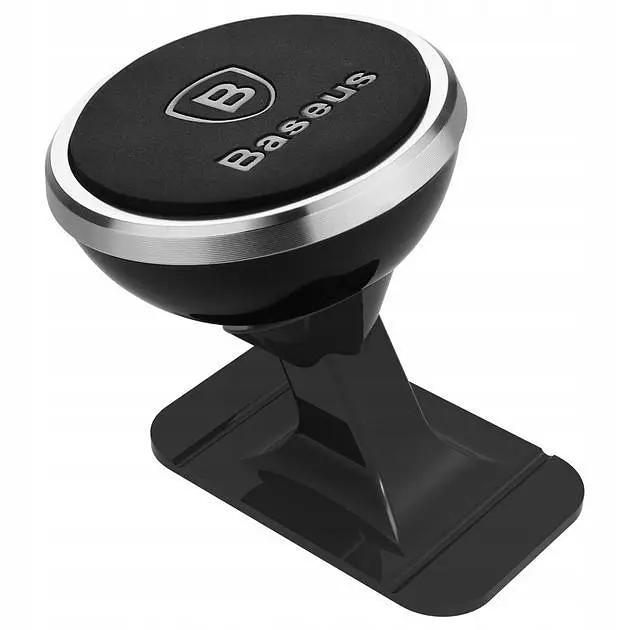 Автотримач Baseus 360° Adjustable Magnetic Phone Mount Silver (SUCX140012) - фото 2