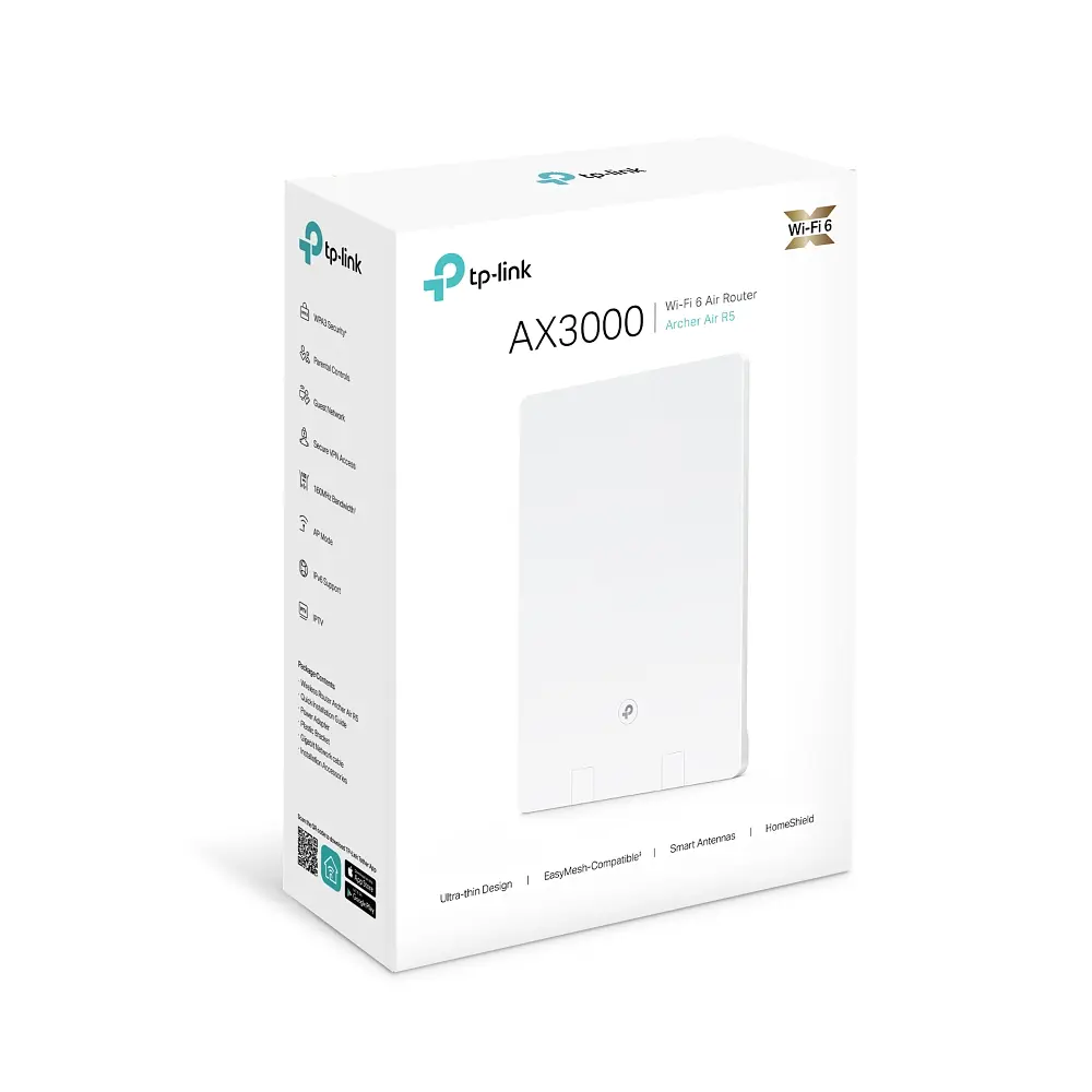 Маршрутизатор ARCHER AIR R5 AX3000, 1xGE LAN, 1xGE WAN, OFDMA MESH TP-Link teh0017225 - фото 5