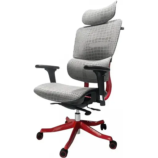 Геймерское кресло GT Racer серое с красным (X-626 Gray/Red) - фото 4