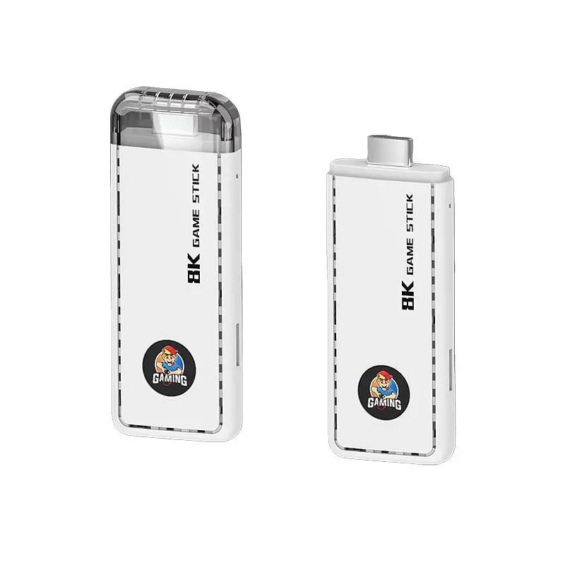 Ігрова консоль біла Data Frog X6 H133 Game Stick 64GB приставка гейм стік +39800 ігор - фото 3