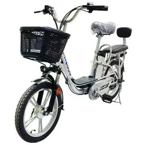 Електровелосипед Green Giant U15 двомісний 600W 48V 15Ah + PASS-система сірий - фото 2