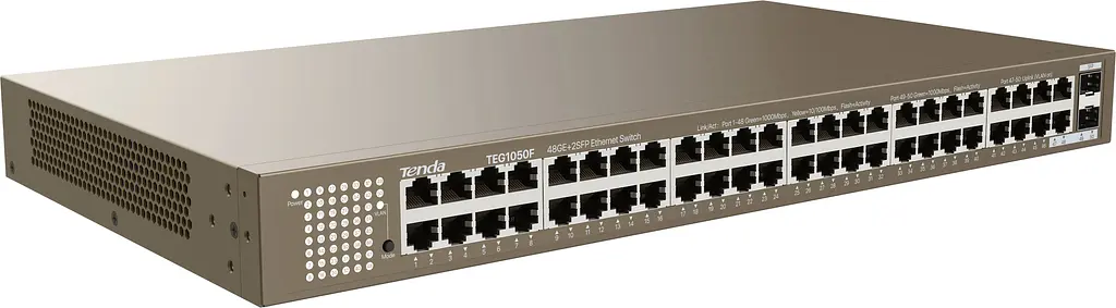 Комутатор TEG1050F 48xGE, 2xSFP Combo, Некерований Tenda teh0018268 - фото 5