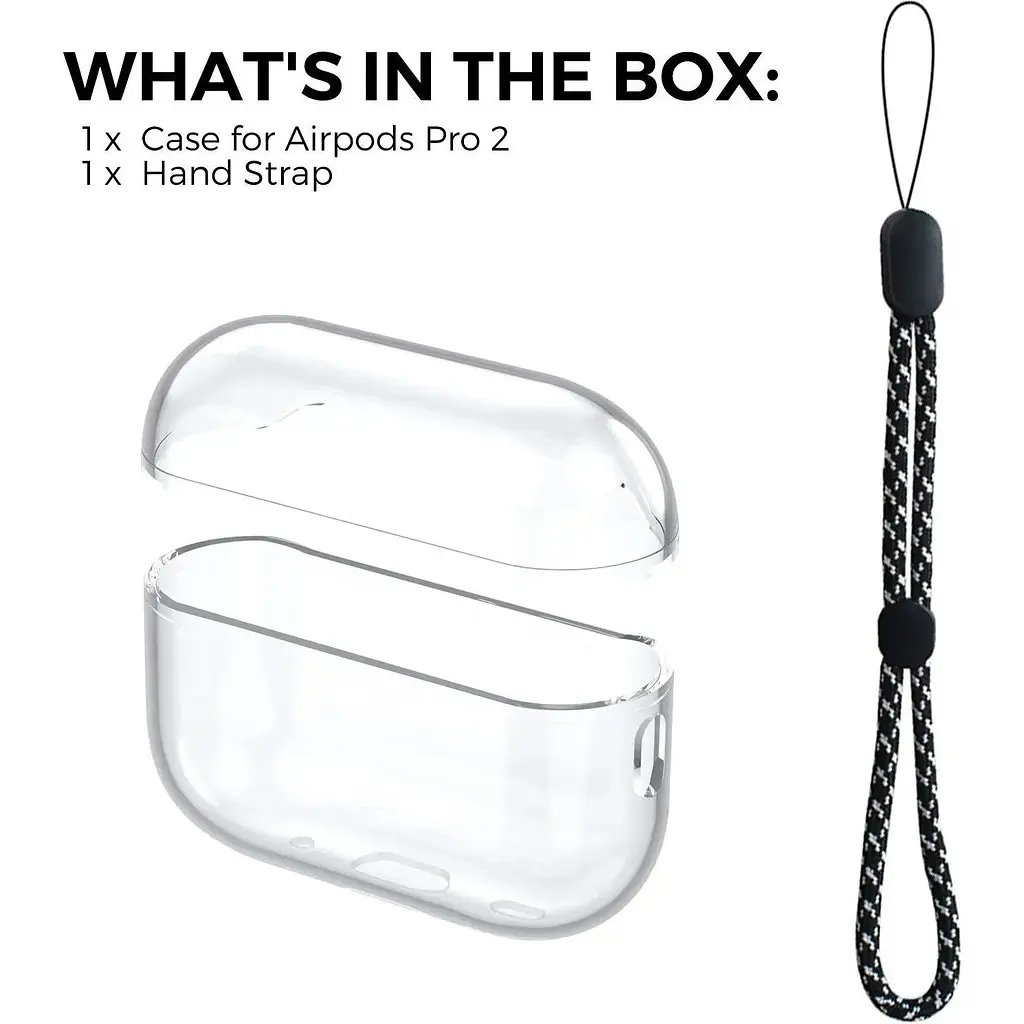 Чехол AhaStyle Transparent Case для Airpods Pro 2 Transparent [133864] - фото 2