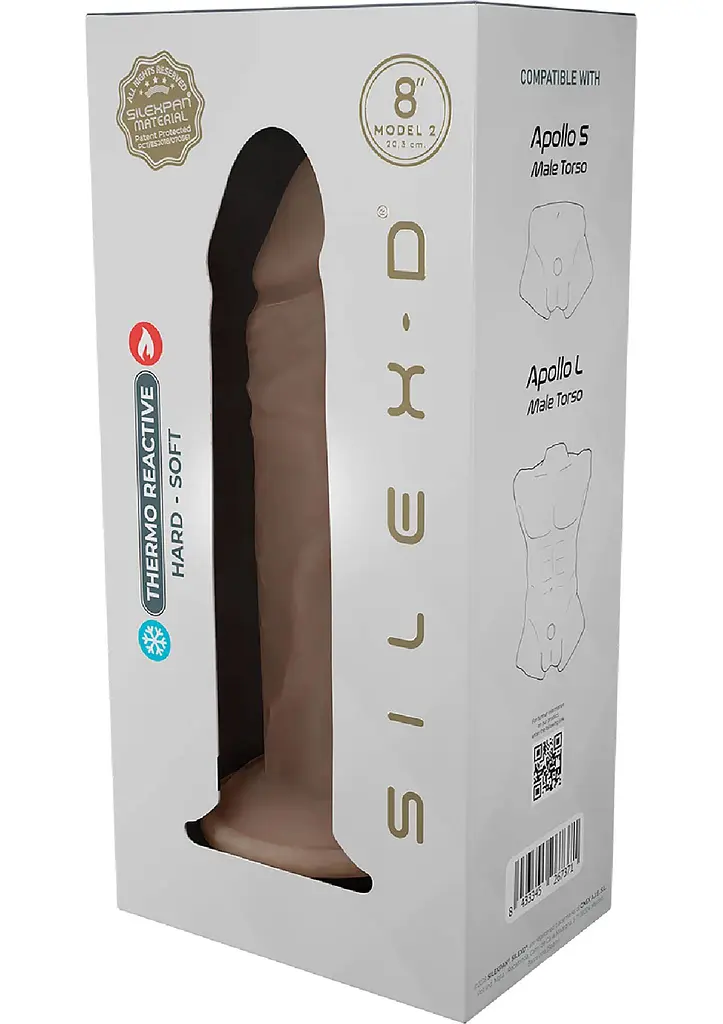 Фалоімітатор Silexd Realistic Dildo Liquid Silicone 2, 20.6 см (тілесний) - фото 6