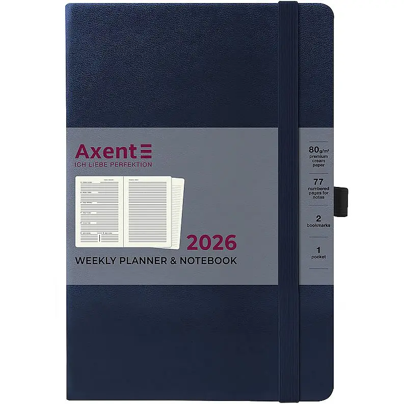 Еженедельник Axent 2026 Prime Strong 145 x 210 мм синий (8507-26-02-A) - фото 2
