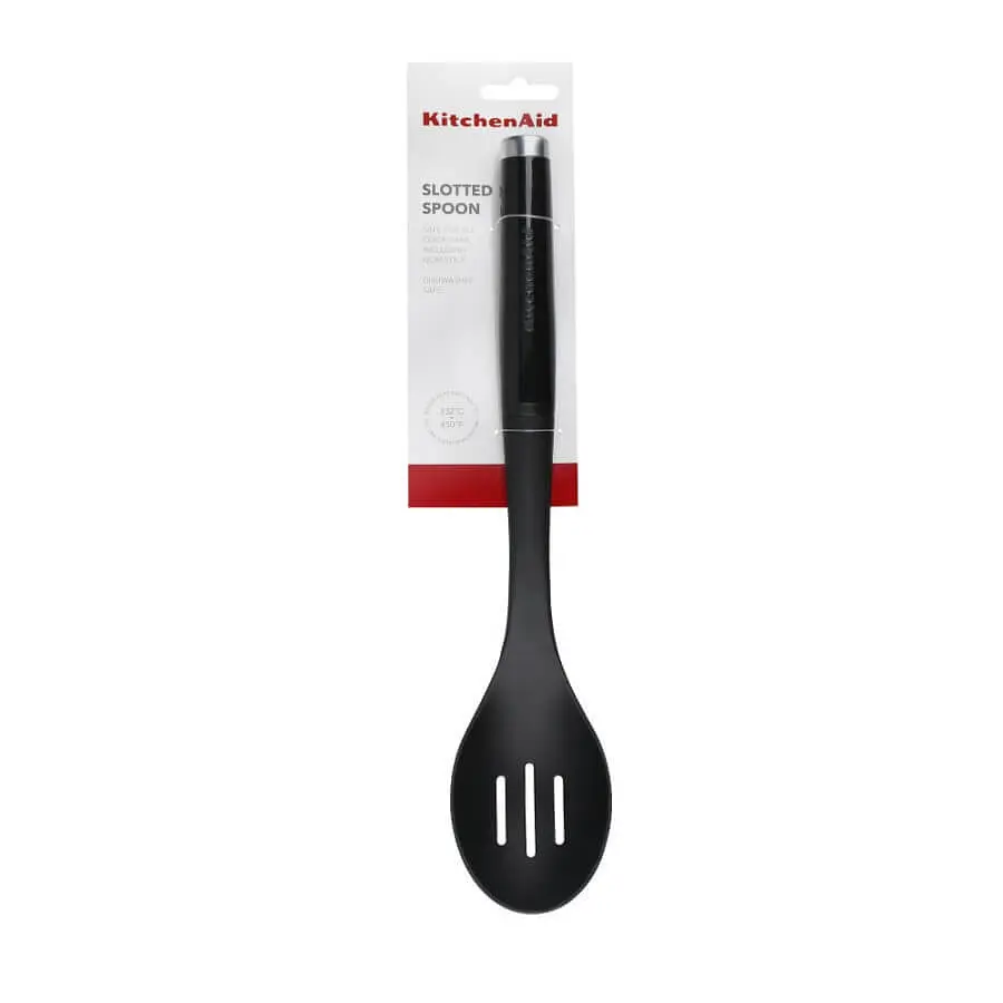 Ложка для сервировки с прорезями KitchenAid Classic 34 см черный (KCG004OHOBE) - фото 3