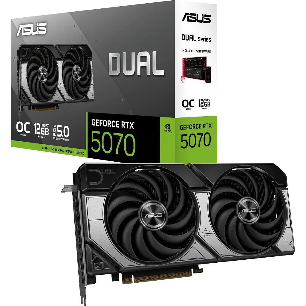 Відеокарта ASUS GeForce RTX5070 12Gb DUAL OC (DUAL-RTX5070-O12G) - фото 9