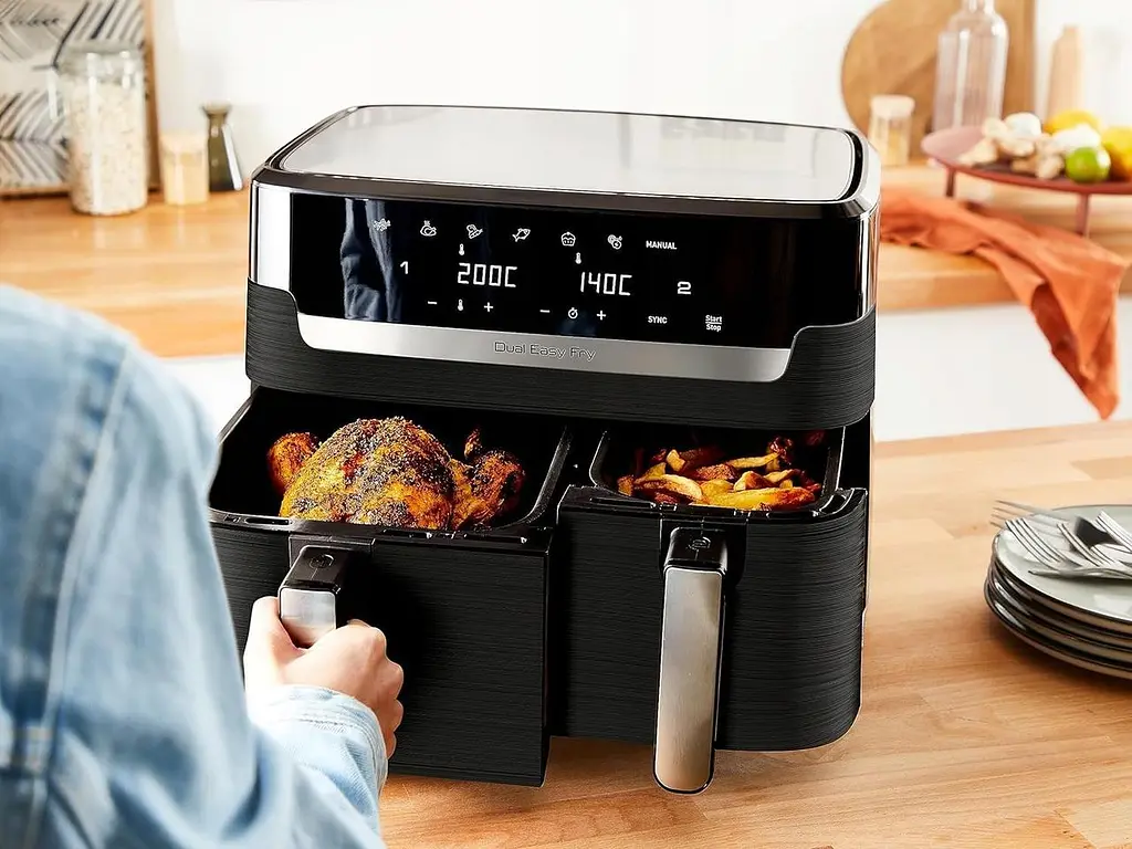 Мультипечь (аэрофритюрница) Tefal Dual Easy Fry EY9018 - фото 3