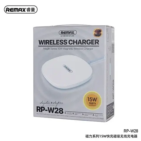 Зарядное беспроводное Qi магнитное Remax Motin Magnetic Fast Charger RP-W30 15W белое - фото 2