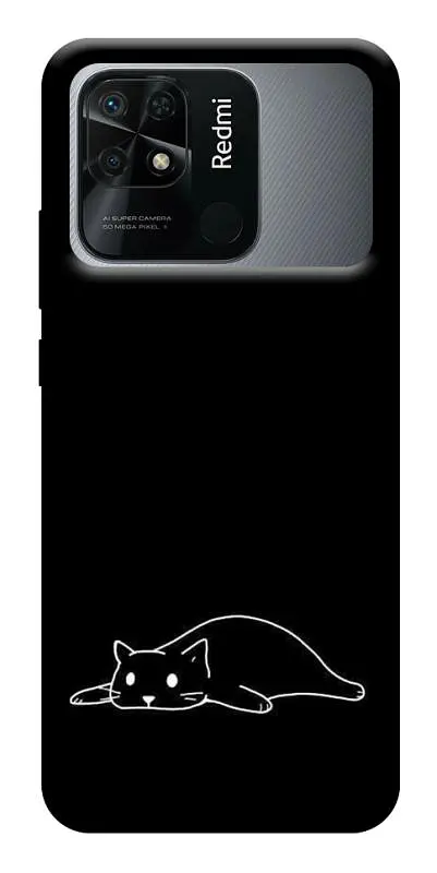 TPU чехол Demsky Lazy cat для Xiaomi Redmi 10C