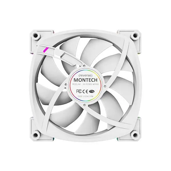 Корпусный вентилятор 120MM RX120 PWM WHITE MONTECH - фото 5
