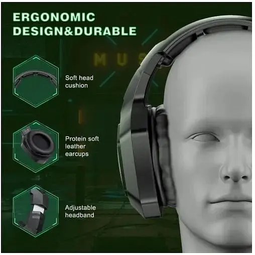 Наушники Onikuma K10 Gaming with LED 2 в 1 комбо 2.4Ghz и 3.5 mm - фото 6