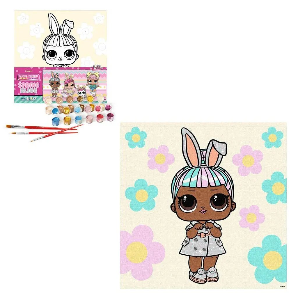 Набір для розпису по номерах для дітей L.O.L. Surprise! Spring Bling Carats 40х40см