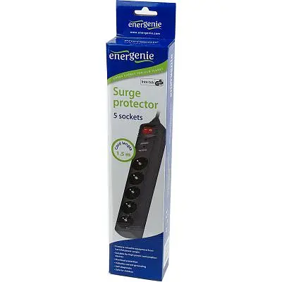 Мережевий фільтр живлення EnerGenie (SPG5-C-5), 5 розеток, 1.5 м (SPG5-C-5) - фото 2