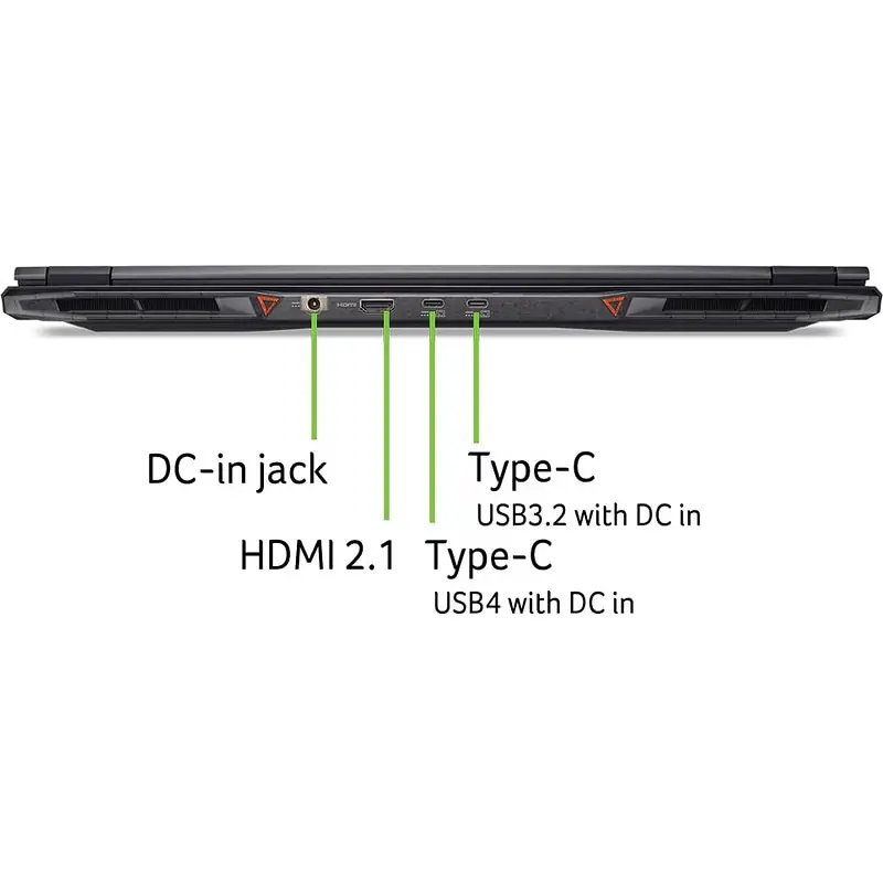 Ноутбук Acer Игровой 18'' Nitro 18 AI AN18-61, IPS 165, Al 7350 50GHz, 32GB DDR5, 1TB + 1TB - фото 14