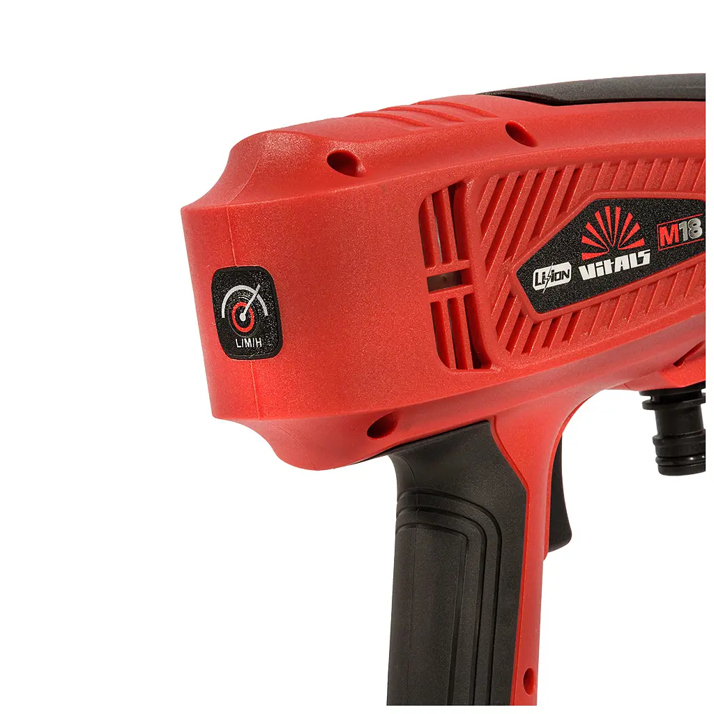 Мийка високого тиску Vitals Master Am 1860n3-2Kit, низького тиску, 18V, 2×2Ah, 180l/год, 30bar, кейс (243498) - фото 10