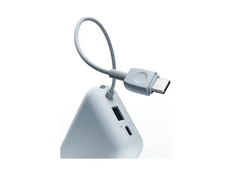 Зовнішній акумулятор (павербанк) Xiaomi 10000mAh 22.5W (Integrated Cable) (BHR9073GL) блакитний - фото 8