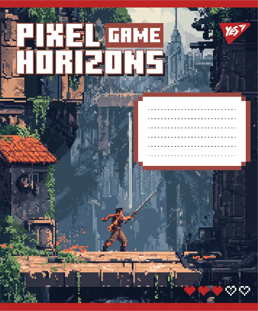 Набір зошитів шкільних YES А5/12 лінія Pixel game 25 шт (767775) - фото 5