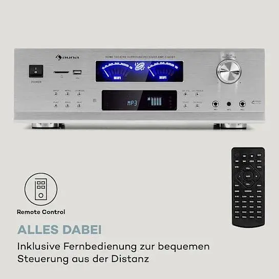 Стерео усилитель Auna AMP 5100 BT (10036140) - фото 4