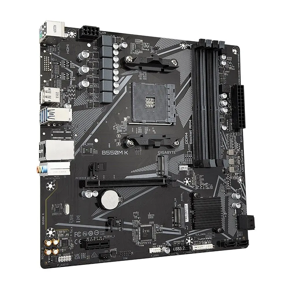 Материнская плата B550M_K sAM4 B550 4xDDR4 M.2 HDMI DP mATX Gigabyte teh0018958 - фото 4